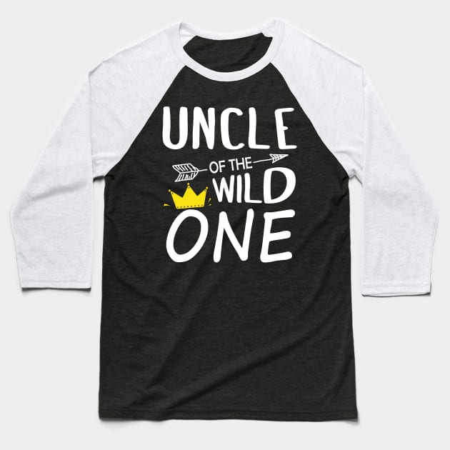 Funny Shirt Awesome Uncle Of The Wild One Baseball T-Shirt by vicentadarrick16372